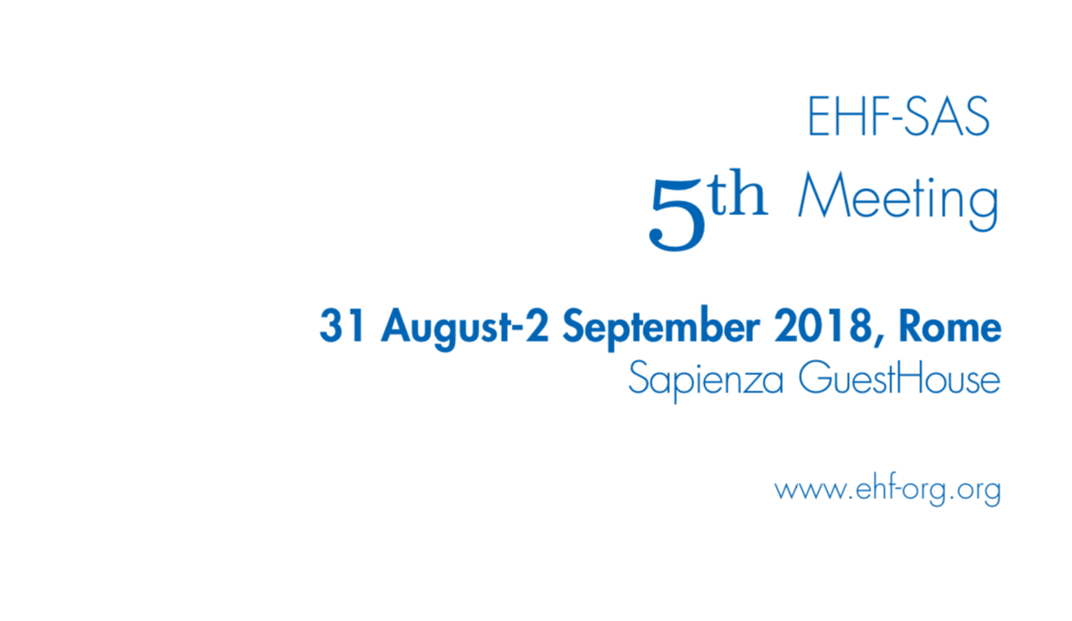 Стажировка в Риме: 5th EHF-SAS Meeting